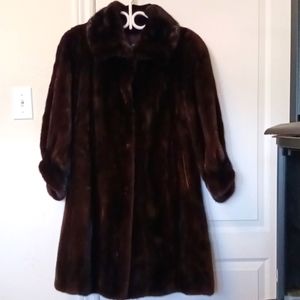 Stunning Vintage Bown Mink full length coat